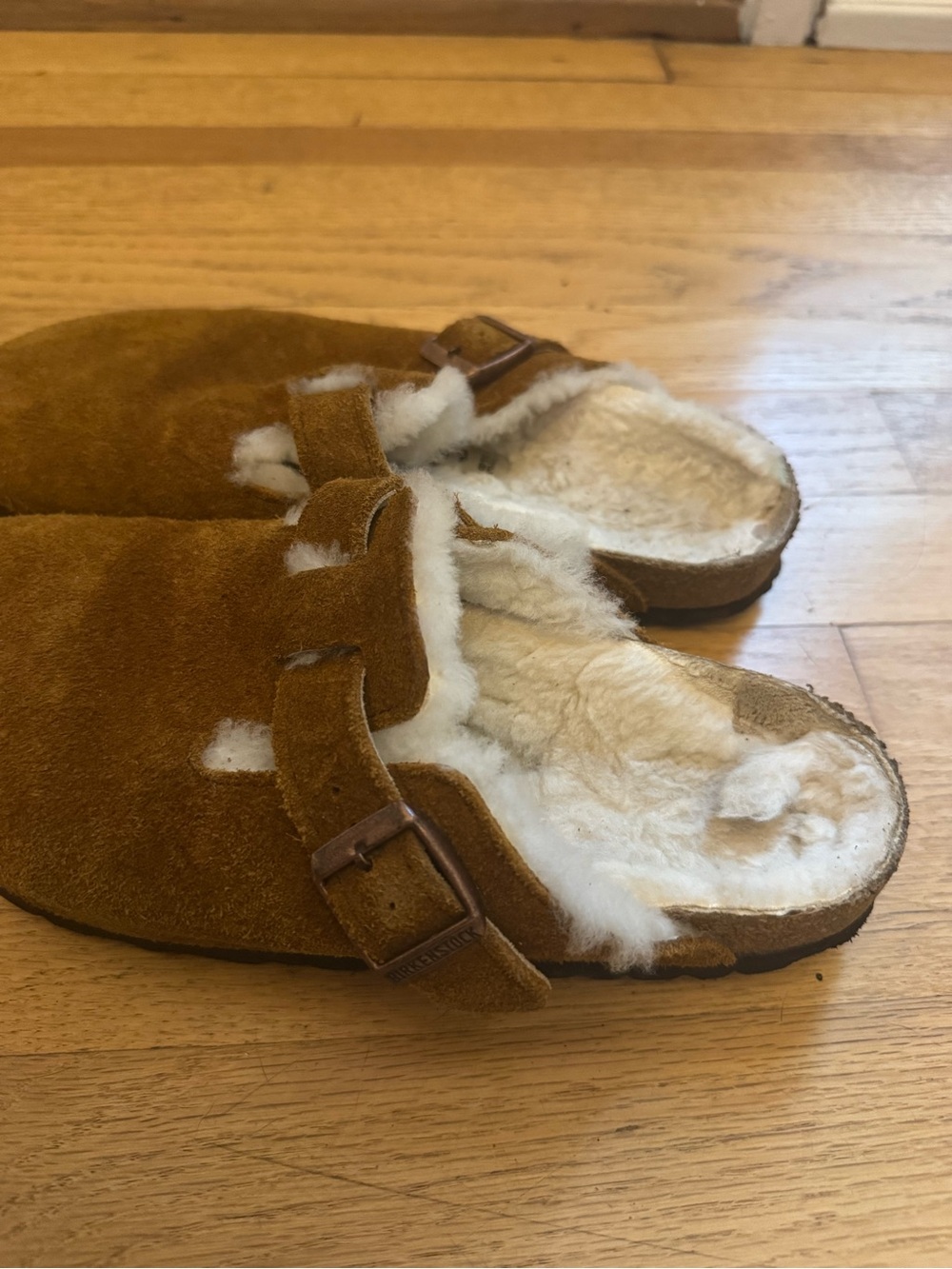 Birkenstock Boston Shearling Clog - Chestnut - Picture 7 of 7